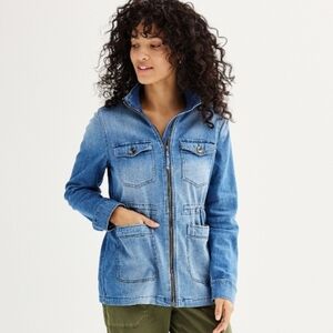 Sonoma Goods For Life Utility Denim Women's Jacket (EUC) (Large)